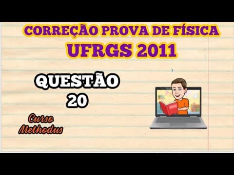 Thumbnail da aula: 20 de 2011 da prova de física da UFRGS - Em cada uma das imagens abaixo um trem de ondas planas se