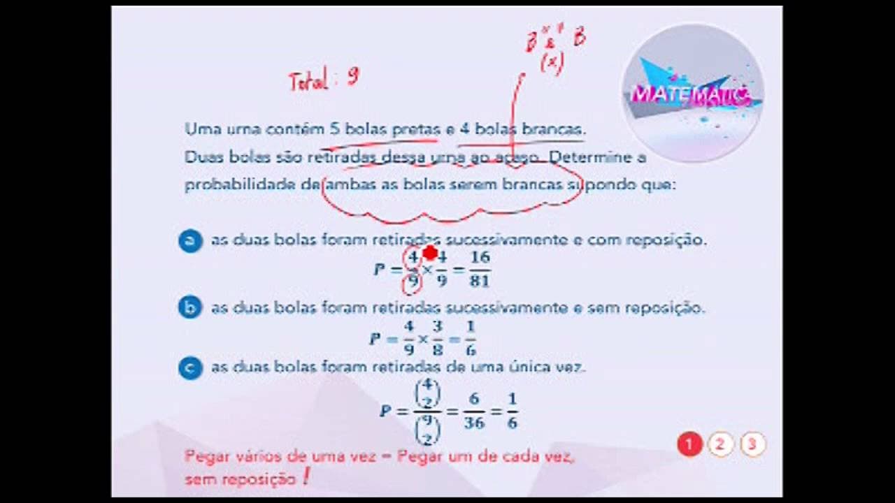 Thumbnail: Matemática: Probabilidade - tipos de extração - ENEM | QG Resolve