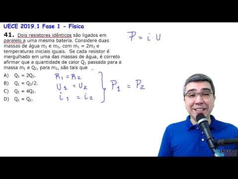 Thumbnail da aula: Correção/Resolução/Comentário Vestibular UECE 2019.1 F1 Q41