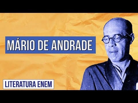 Thumbnail da aula: MÁRIO DE ANDRADE: primeira fase do modernismo, principais obras | RESUMO DE LITERATURA PARA O ENEM