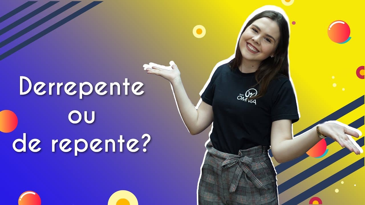 Thumbnail: De repente ou derrepente? - Brasil Escola