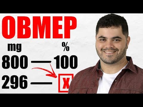 Thumbnail da aula: 💡 CALCULAR PORCENTAGEM POR REGRA DE TRÊS 👊🏻 Você Consegue Resolver o Desafio OBMEP?