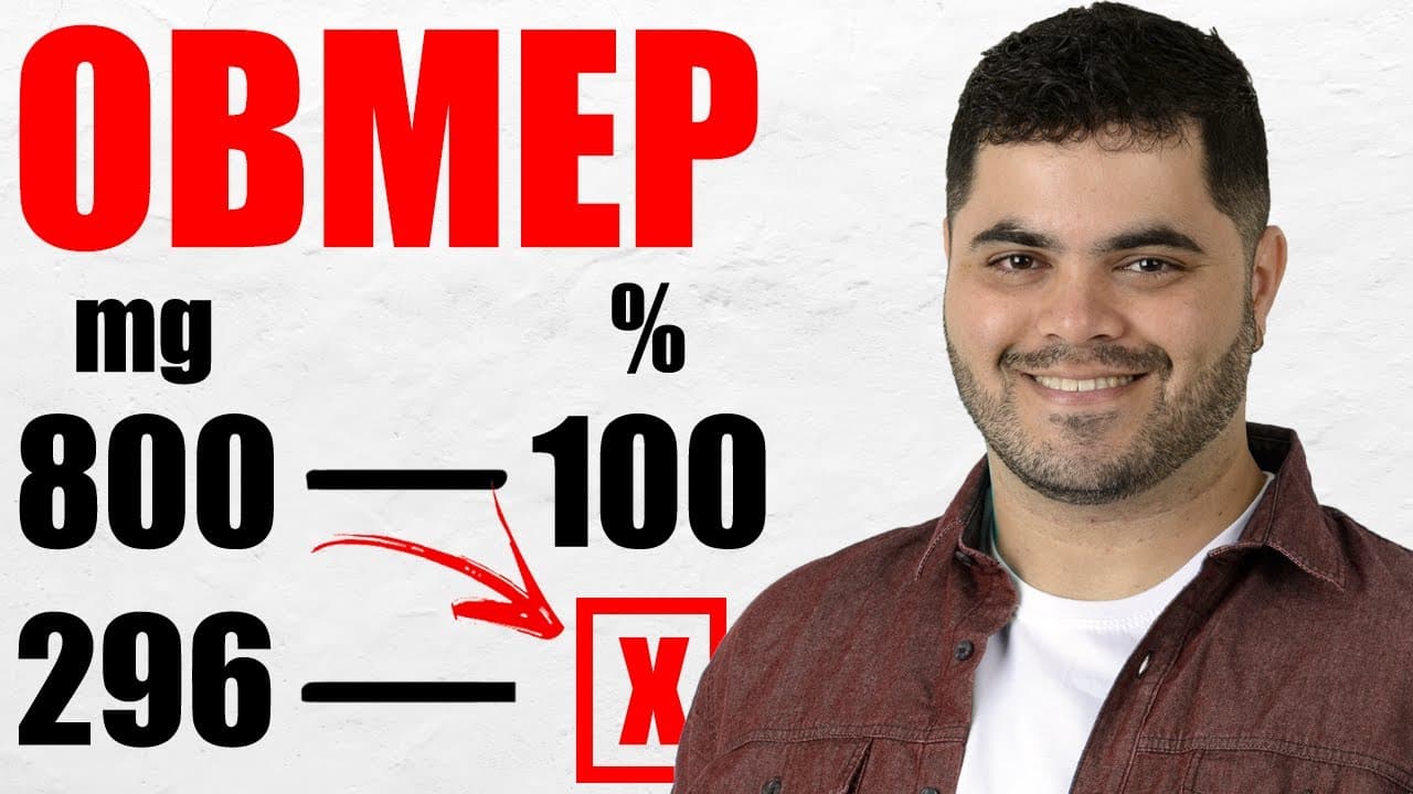 Thumbnail: 💡 CALCULAR PORCENTAGEM POR REGRA DE TRÊS 👊🏻 Você Consegue Resolver o Desafio OBMEP?