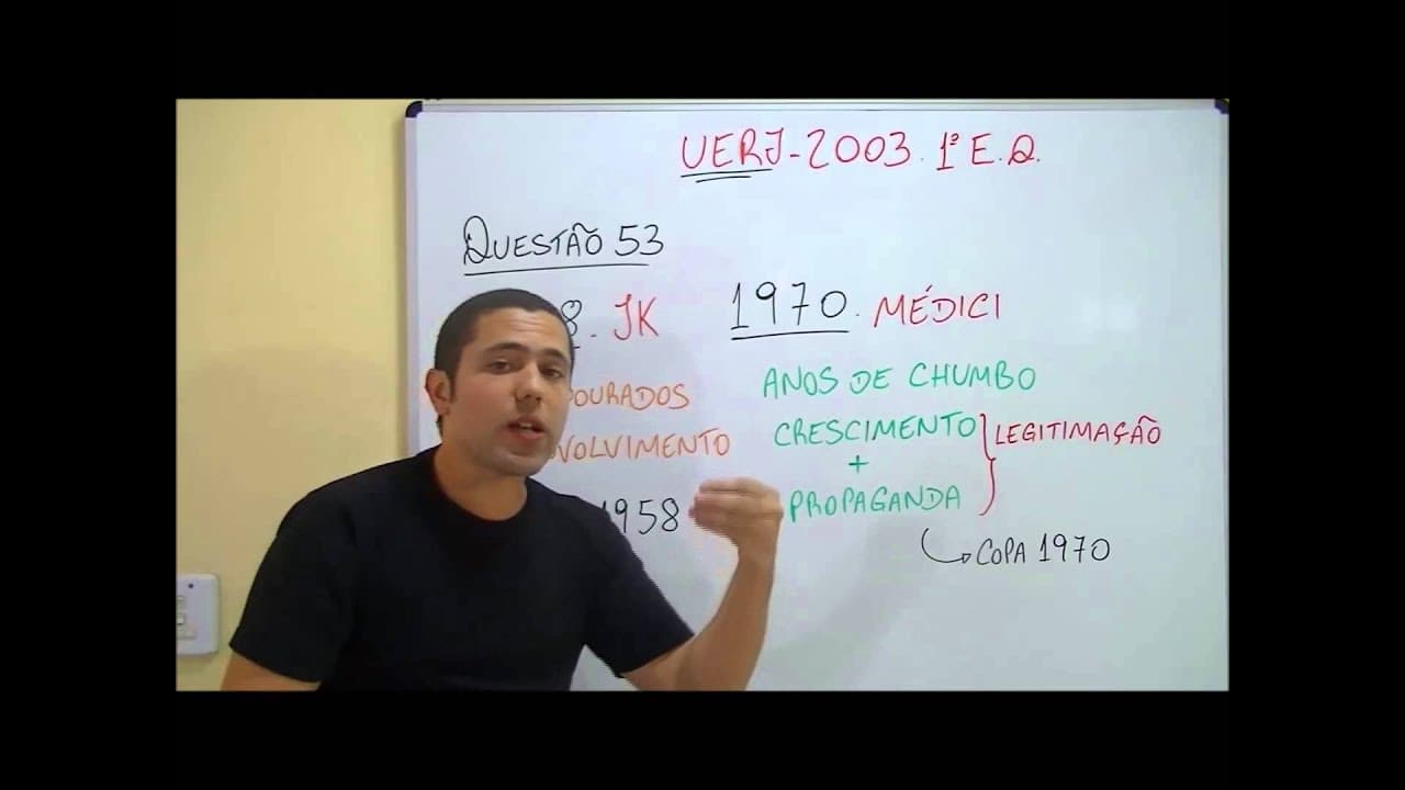 Thumbnail: QUESTÕES RESOLVIDAS  REVISÃO UERJ HISTÓRIA PARTE 2   JUN 13   PROF  PAULO TOWESEND