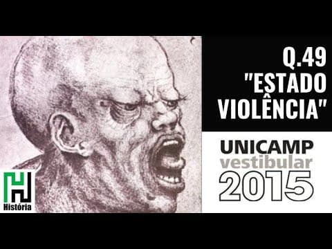 Thumbnail da aula: UNICAMP 2015: Primeira Fase Q49 "Estado Violência" (Cabeça Dinossauro, Titãs) Resolução / Gabarito