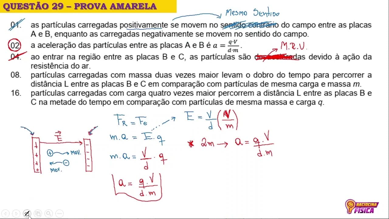 Thumbnail: Questão 29 UFSC 2022 - Prova Amarela