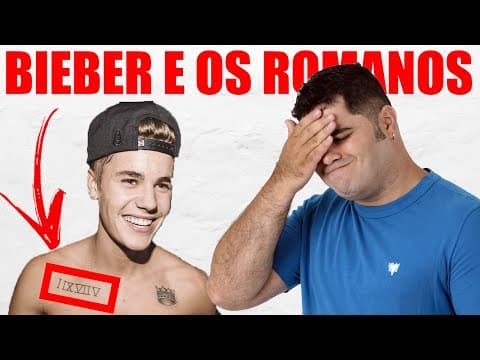Thumbnail da aula: 😱 JUSTIN BIEBER E OS ALGARISMOS ROMANOS | Matemática Rio