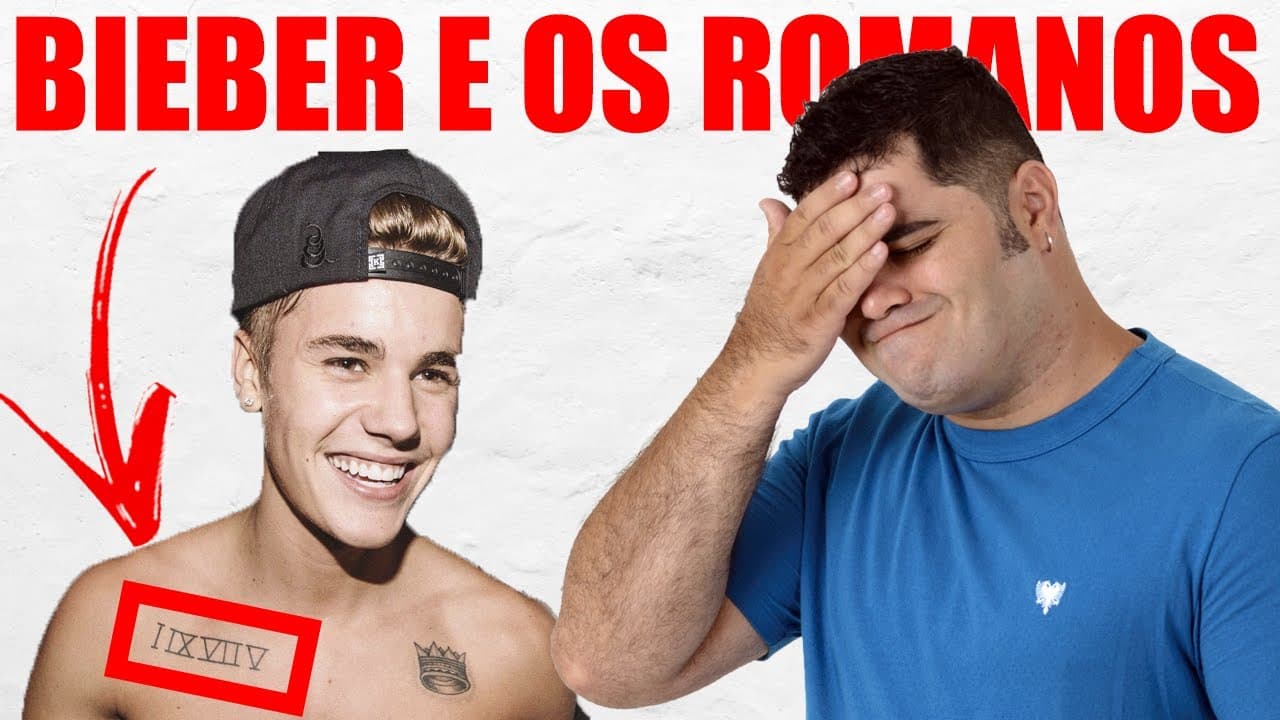 Thumbnail: 😱 JUSTIN BIEBER E OS ALGARISMOS ROMANOS | Matemática Rio