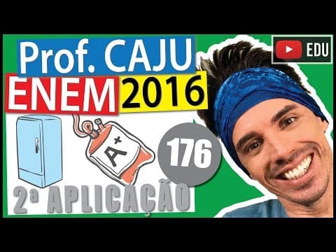 Thumbnail da aula: [ENEM 2016 2Ap] 176 📓 REGRA DE TRÊS Um banco de sangue recebe 450 mL de sangue de cada doador. Após