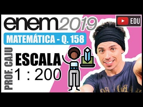 Thumbnail da aula: [ENEM 2019] 158 📘 ESCALA Comum em lançamentos de empreendimentos imobiliários, as maquetes de