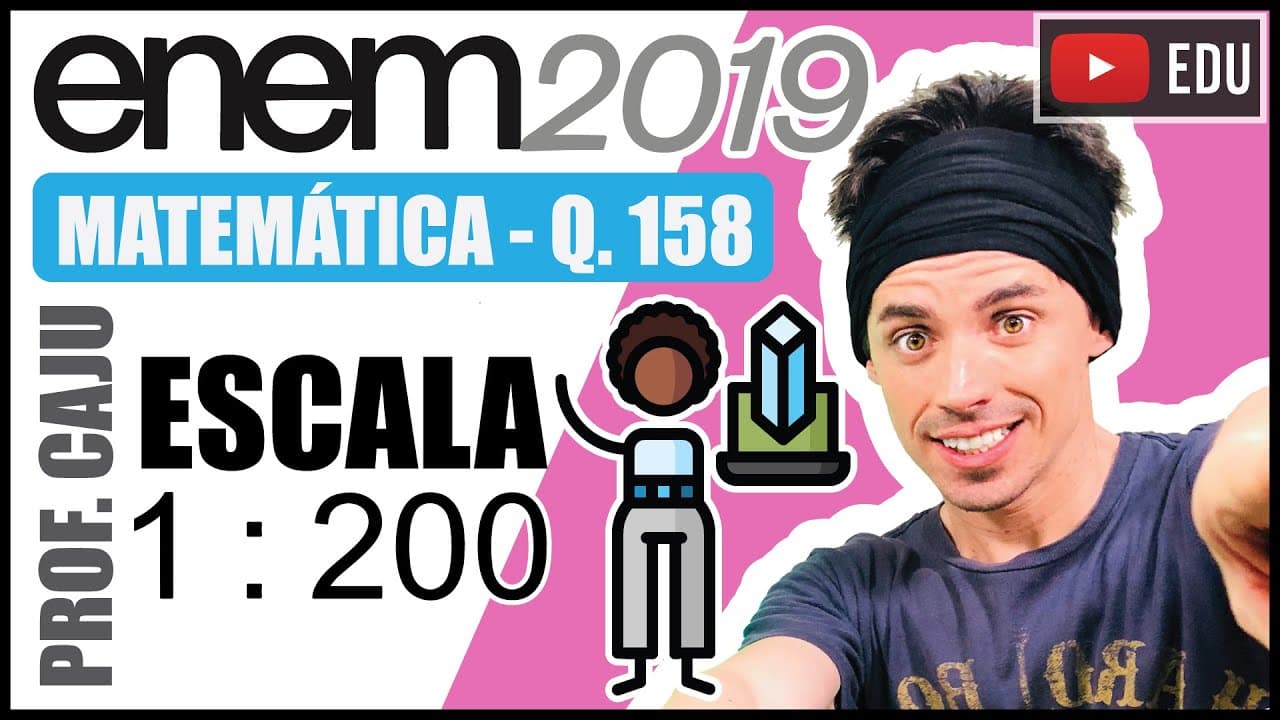 Thumbnail: [ENEM 2019] 158 📘 ESCALA Comum em lançamentos de empreendimentos imobiliários, as maquetes de