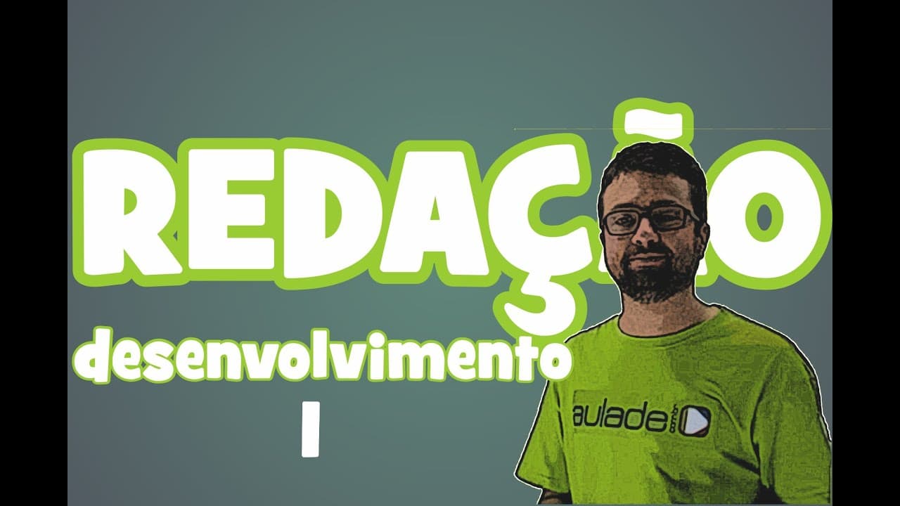 Thumbnail: Redação - Desenvolvimento I: o que vem antes
