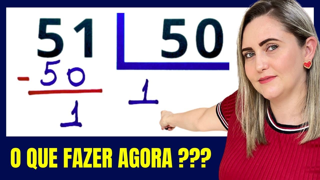 Thumbnail: 🤔PASSO A PASSO PARA NÃO ERRAR MAIS DIVISÃO!! Matemática básica todo dia!!!
