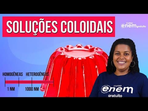 Thumbnail da aula: COLOIDES: O QUE SÃO, TIPOS, EXEMPLOS (DISPERSÕES) | Resumo de Química para o Enem