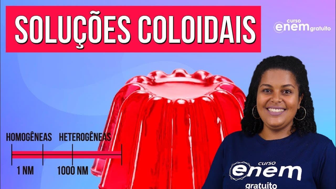 Thumbnail: COLOIDES: O QUE SÃO, TIPOS, EXEMPLOS (DISPERSÕES) | Resumo de Química para o Enem