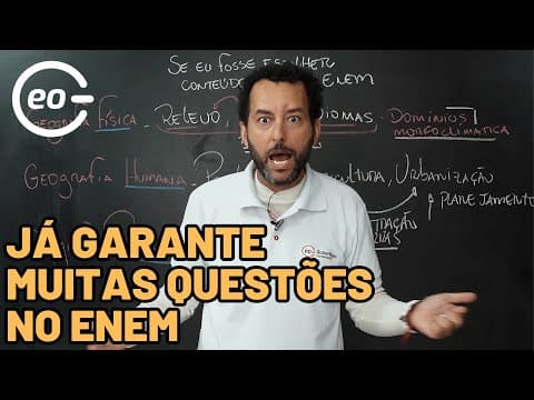 Thumbnail da aula: Estude pelo menos isso para o ENEM 2024
