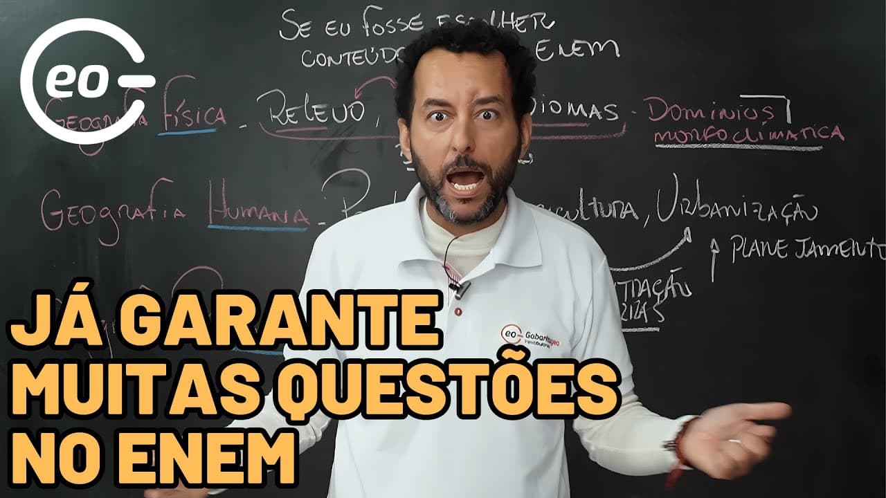 Thumbnail: Estude pelo menos isso para o ENEM 2024