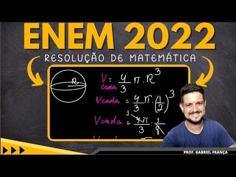 Thumbnail da aula: Enem 2022 - GEOMETRIA - Peças metálicas de aeronaves abandonadas em aeroportos serão
