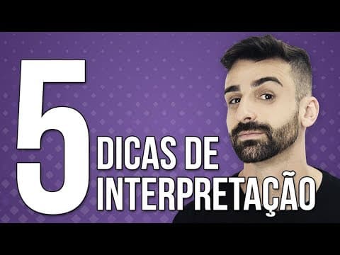 Thumbnail da aula: 5 DICAS DE INTERPRETAÇÃO DE TEXTO | Prof. Felipe Moraes