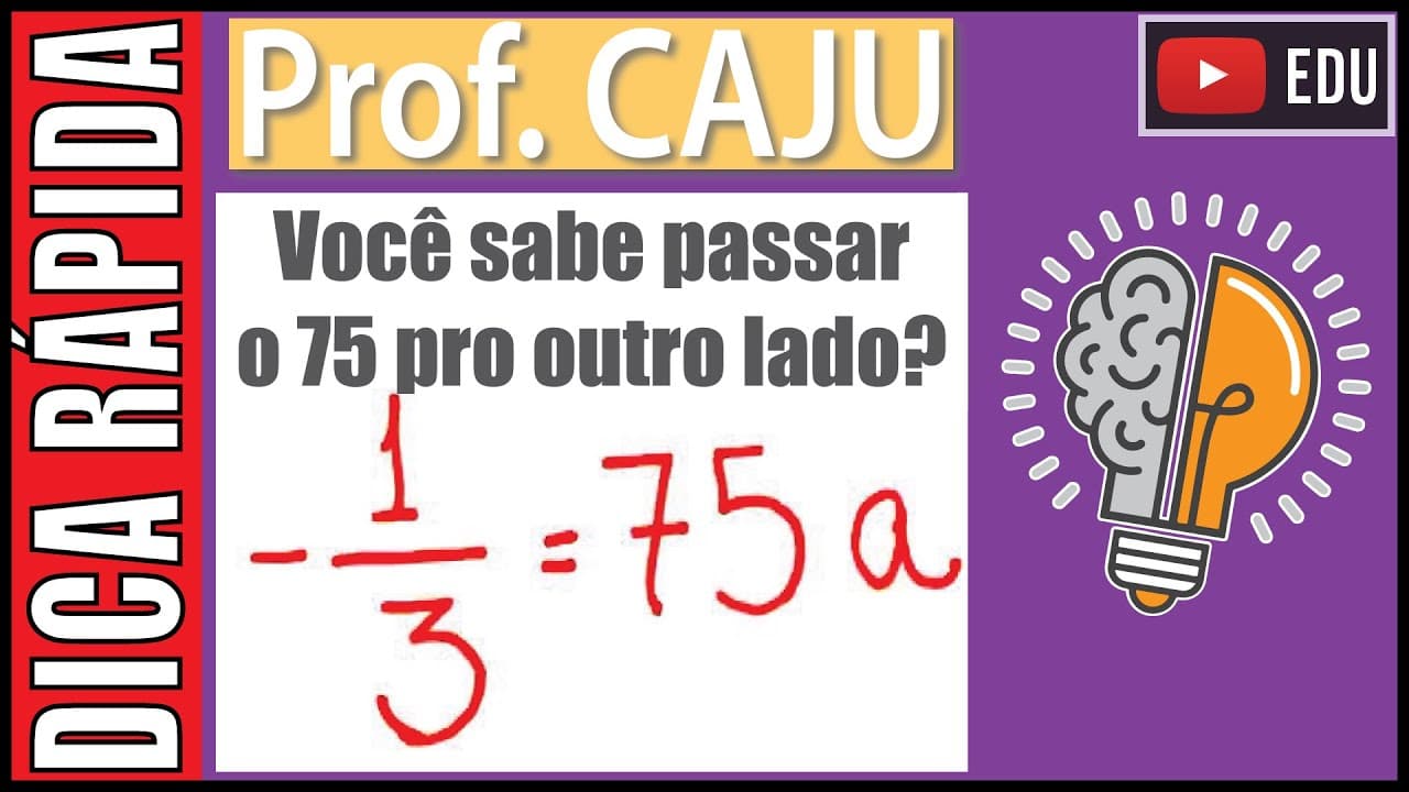Thumbnail: ⚡️DICA RÁPIDA ⚡️ Você consegue "passar" dividindo pro outro lado? 🤔