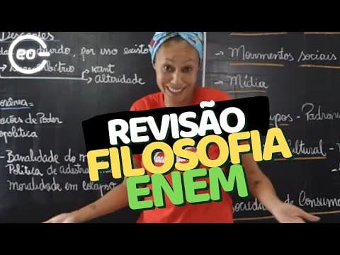 Thumbnail da aula: REVISÃO completa FILOSOFIA para o ENEM 2024 | GabaritaGeo |