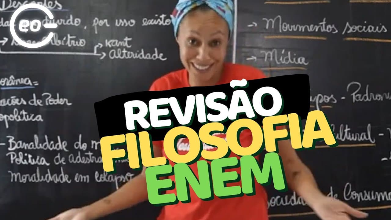 Thumbnail: REVISÃO completa FILOSOFIA para o ENEM 2024 | GabaritaGeo |