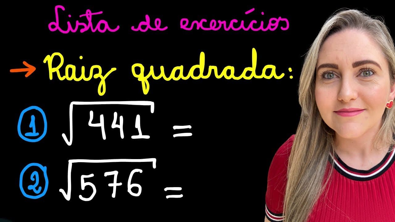Thumbnail: LISTA RAIZ QUADRADA! APRENDA COMO ENCONTRAR O VALOR DE UMA RAIZ!EXPLICAÇÃO POR FATORAÇÃO E TENTATIVA