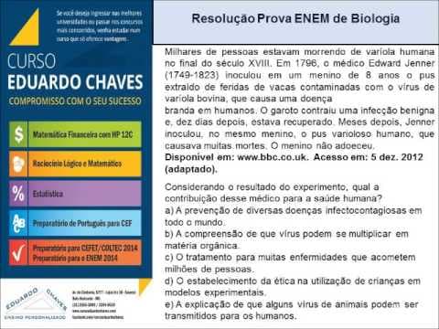 Thumbnail da aula: Resolução da questão de Biologia ENEM 2013