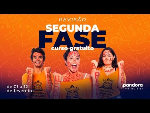 Thumbnail da aula: LITERATURA - REVISÃO SEGUNDA FASE - DIURNO