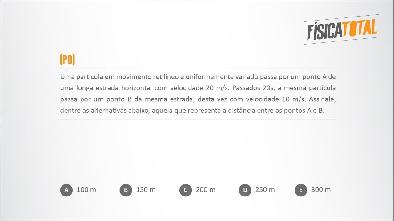 Thumbnail: Questão MRUV | Dica Fantástica ENEM e vestibulares