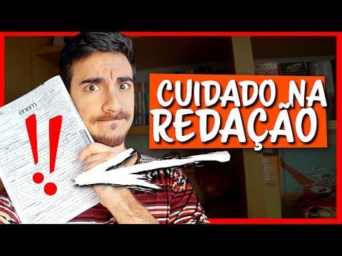 Thumbnail da aula: NÃO FAÇA ISSO NA SUA REDAÇÃO DO ENEM! Erros que estragam a REDAÇÃO