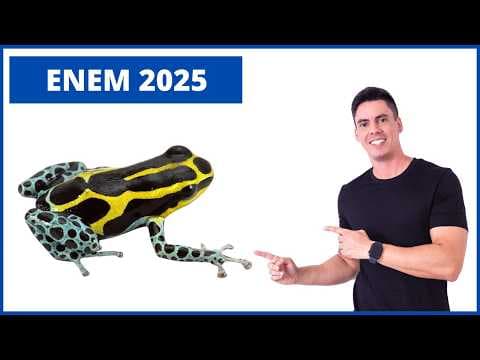 Thumbnail da aula: Biologia ENEM 2025! "Os sapinhos-ponta-de-flecha constituem um grupo de espécies encontradas..."