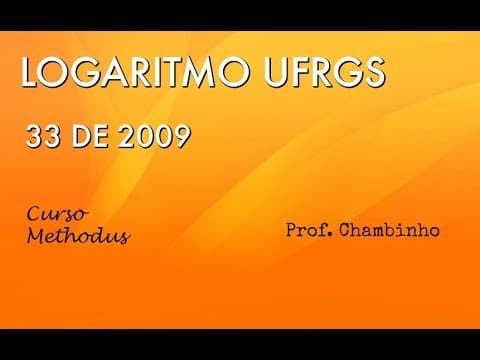 Thumbnail da aula: Questão 33 de 2009 da prova de matemática da UFRGS - os pontos (5 0) e (6 1) pertencem ao gráfico da
