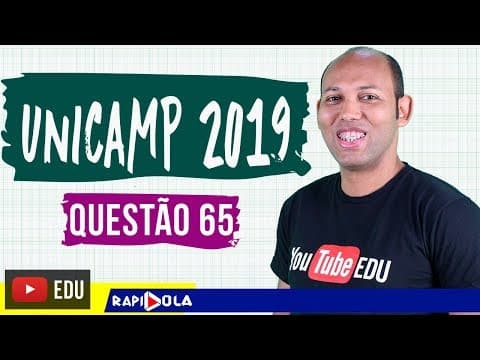 Thumbnail da aula: UNICAMP 2019 | MATEMÁTICA Q65 - GEOMETRIA PLANA