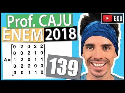 Thumbnail da aula: [ENEM 2018] 139 📓 MATRIZES A Transferência Eletrônica Disponível (TED) é uma transação