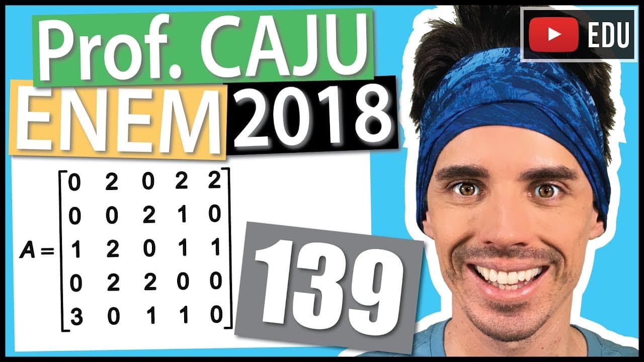 Thumbnail: [ENEM 2018] 139 📓 MATRIZES A Transferência Eletrônica Disponível (TED) é uma transação