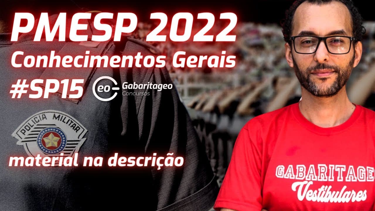 Thumbnail: CONCURSO PM-SP 2023 | CONHECIMENTOS GERAIS |