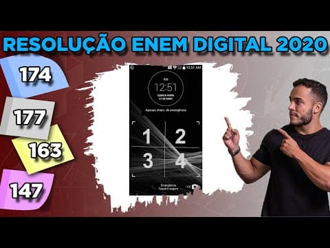 Thumbnail da aula: 🟢 Questão 174 - Caderno Azul | Análise Combinatória | MATEMÁTICA ENEM DIGITAL 2020