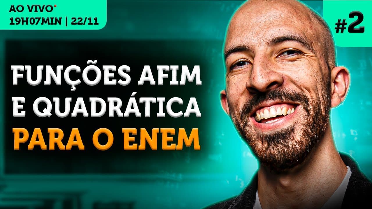 Thumbnail: Funções Afim e Quadrática no ENEM | Revisão ENEM