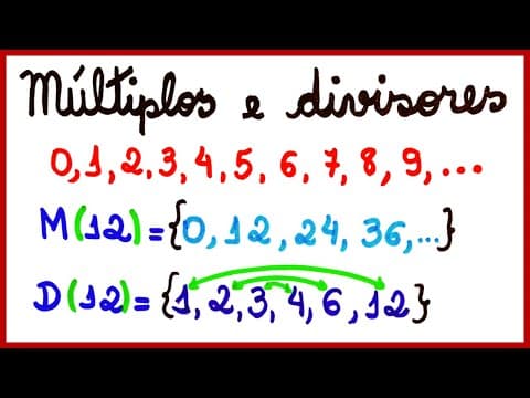 Thumbnail da aula: GANHE TEMPO APRENDENDO MÚLTIPLOS E DIVISORES!!!