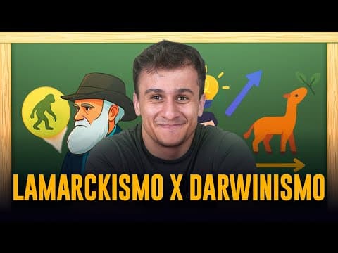 Thumbnail da aula: Conceitos fundamentais de Lamarckismo x Darwinismo ENEM 2026 (didática mágica do Professor Assaad)