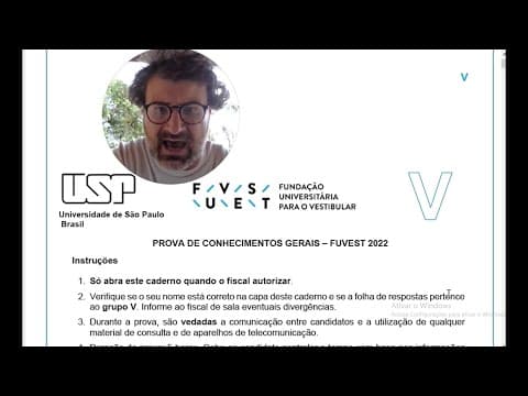 Thumbnail da aula: Correção e Comentários - Geografia na Fuvest 2022 - Prova V