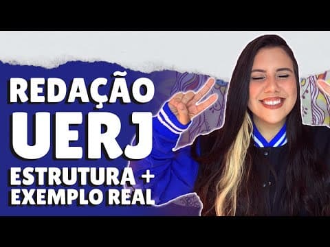 Thumbnail da aula: COMO FAZER A ESTRUTURA DA REDAÇÃO DA UERJ? | #1984 #2021