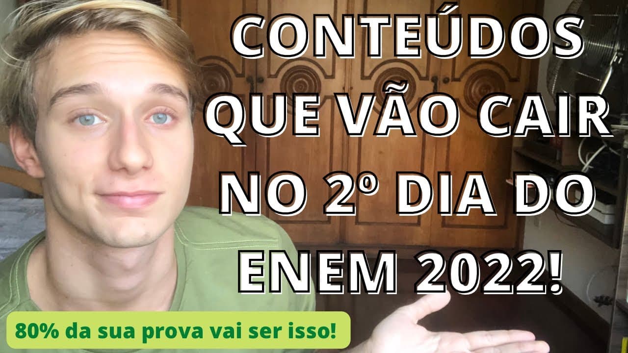 Thumbnail: Conteúdos que MAIS CAEM no 2º Dia do ENEM! (+ Checklist Grátis)