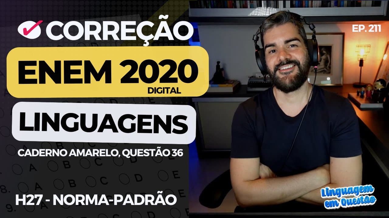 Thumbnail: ENEM 2020 digital: POLISSEMIA em anúncio sobre bebidas (H27 | Norma-padrão | Amarelo, 36) #211