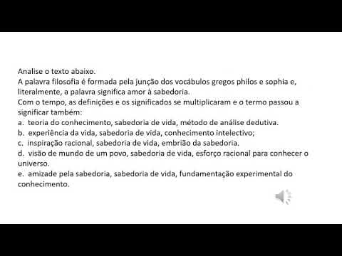 Thumbnail da aula: 1 Ano Filosofia - resolução de questões - Professor Gildo
