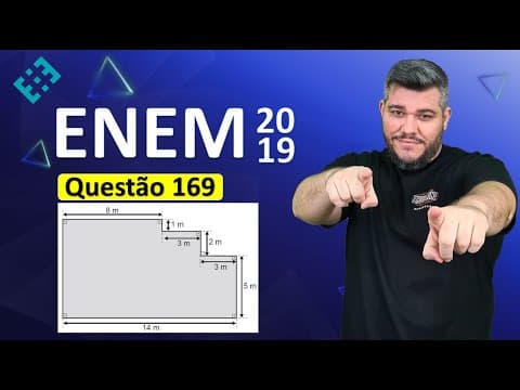 Thumbnail da aula: ✅ QUESTÃO 169 ENEM 2019 (Caderno Amarelo) 👉🏻 Um mestre de obras deseja fazer uma laje