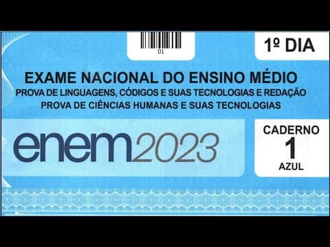 Thumbnail da aula: Enem 2023 - INGLÊS - CADERNO AZUL