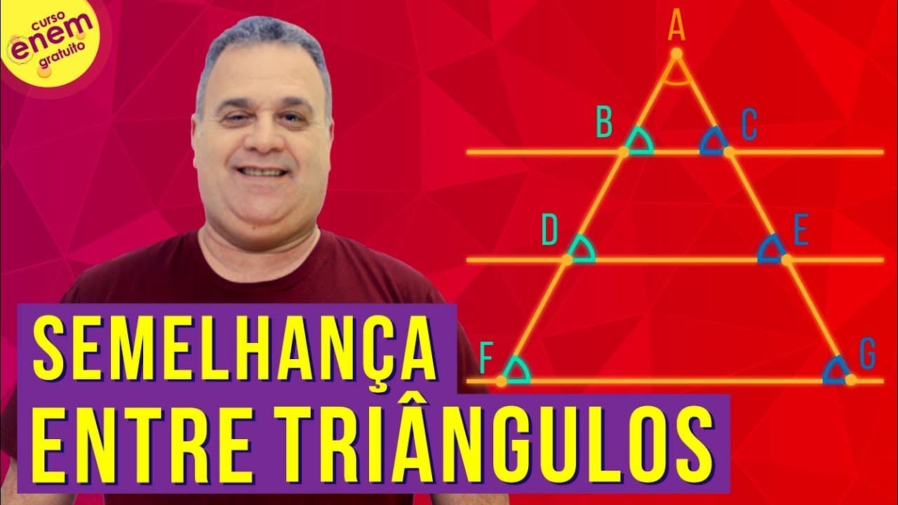 Thumbnail: SEMELHANÇA ENTRE TRIÂNGULOS | Resumo de Matemática para o Enem