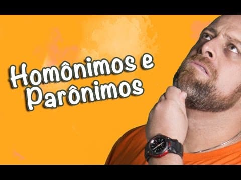 Thumbnail da aula: Homônimos e Parônimos [Prof Noslen]